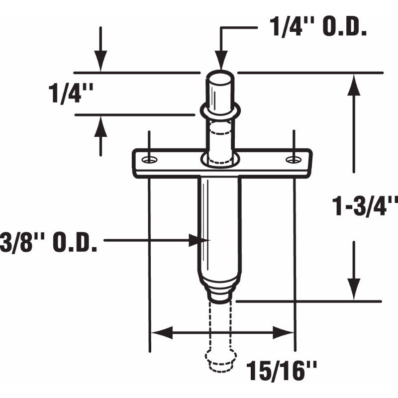 Goupille pivotante à fixation supérieure Prime-Line