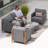Briles Metal 5 Piece Sofa Seating Group with Olefin Cushions