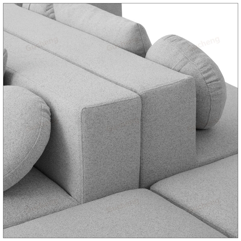 Canapé modulaire Boneless Couch, Gris clair