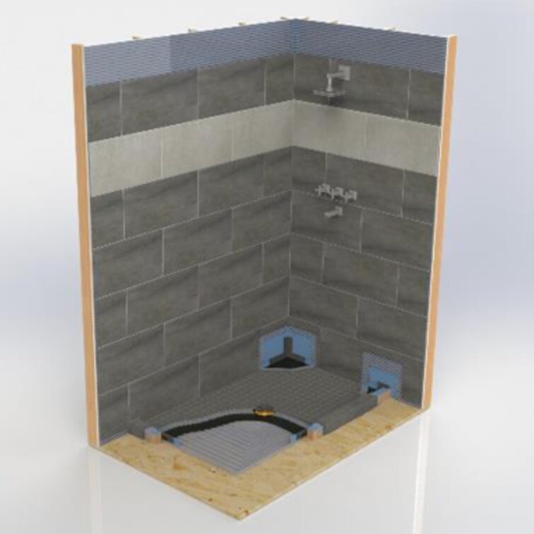 60 W x 32 D Triple Shower Base