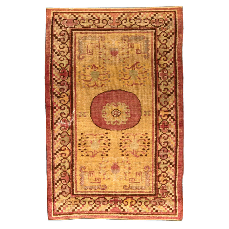 Antique One-of-a-Kind Rectangle 2'7" X 4'5" Hand Knotted Area Rug