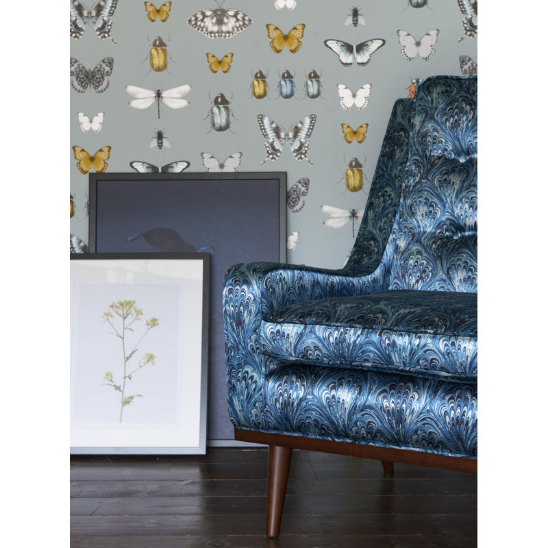 Botanica 10.05m x 52cm Metallic Wallpaper Roll, Mineral/Silver