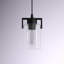 Luminaire suspendu cylindrique moderne à 1 lumière avec abat-jour en verre transparent Hicklin-1628423441