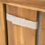 Chaise longue d'extérieur avec roulettes, structure en bois d'acacia (ensemble de 2)