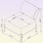 Chaise d'appoint de 27,8 po Leotrim-200072606