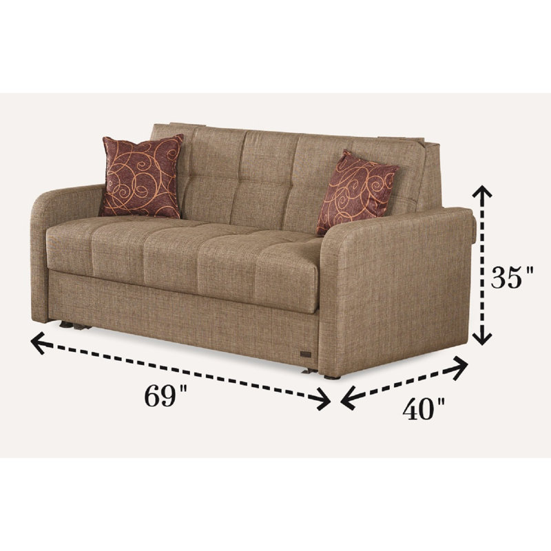 Westmont Upholstered 74'' Sleeper Sofa