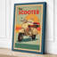 The Scooter Retro - Wrapped Canvas-472920897-472920906