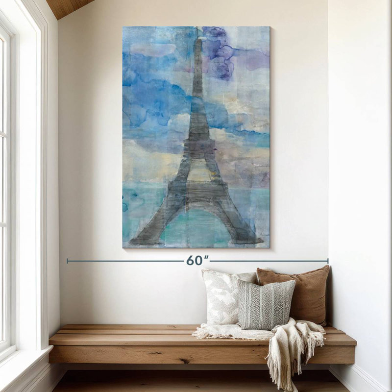 Lilie Paris au crépuscule II, H 51 po x l 34 po