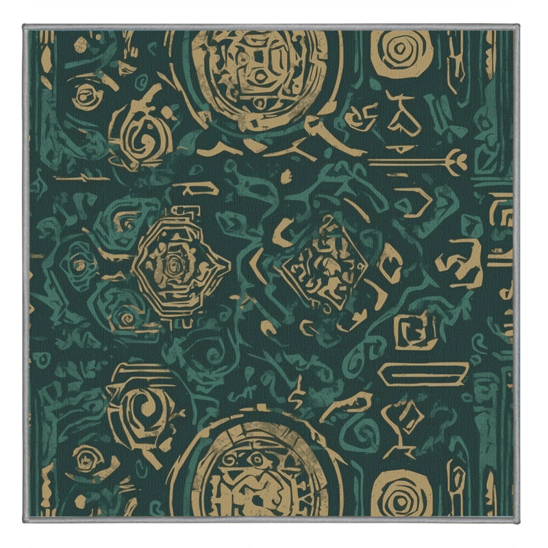 Silent Hero Rug, Square 6'
