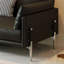 Causeuse-coussin standard en cuir véritable noir-1172569347