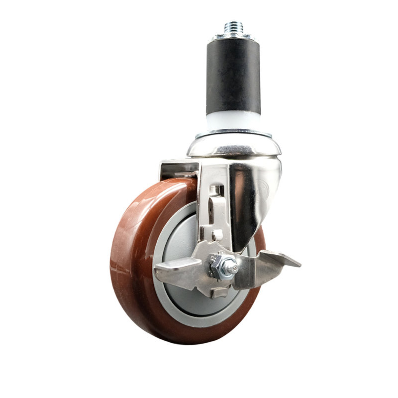 Polyurethane Casters, Maroon