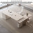 Sintered Stone L-Shaped Desk with Acrylic Storage Cabinet-1441444293