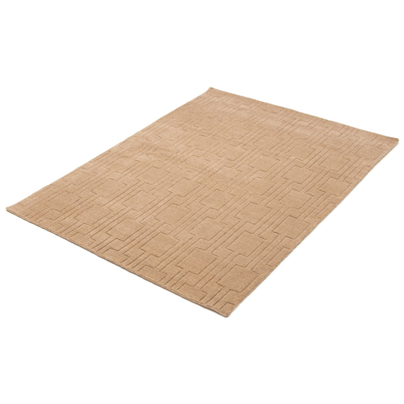 Tapis brun clair Kashkuli Gabbeh 5 pi 4 po x 7 pi 6 po