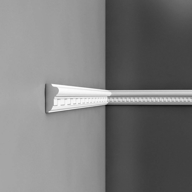 Primed White Polyurethane Dentil Crown Moulding Set