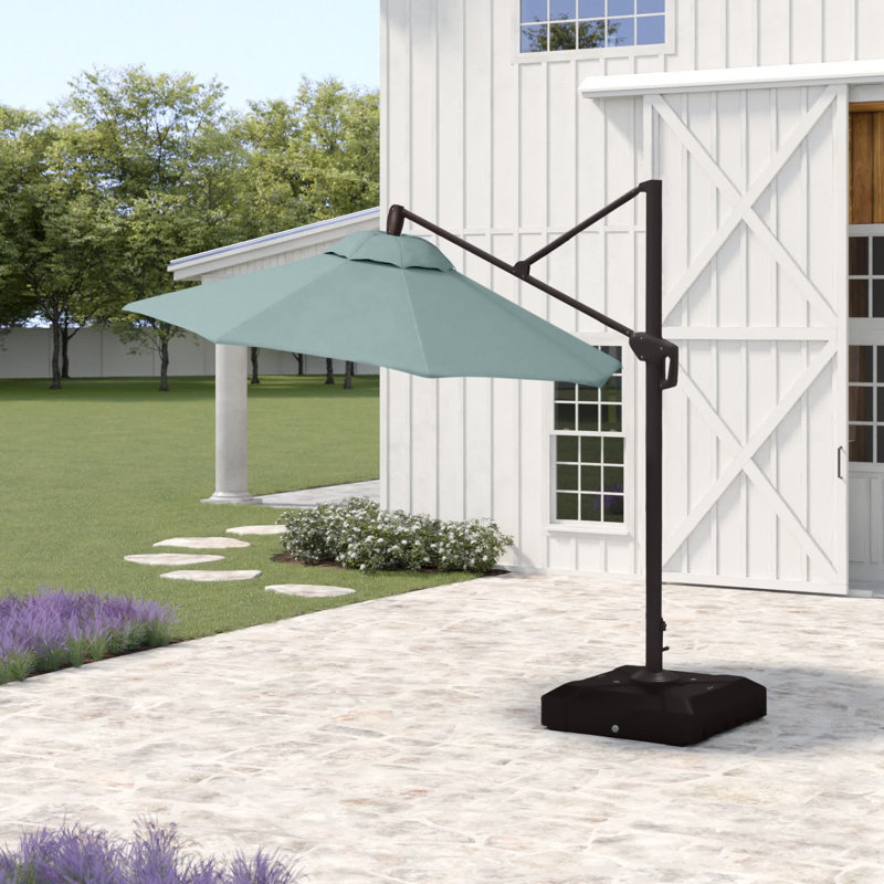 Parasol en porte-à-faux 10 pi Cassidey, Toile spa Sunbrella®