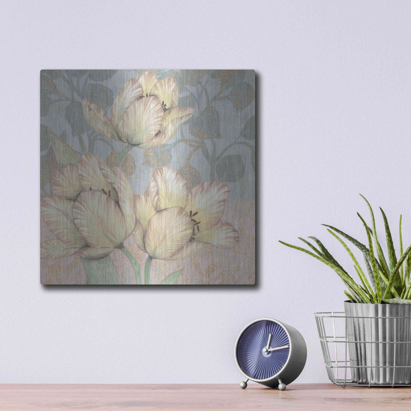 Winston Porter, «Trois Fleurs Collection D» par Tim O'Toole, art mural en métal, 12 po x 12 po