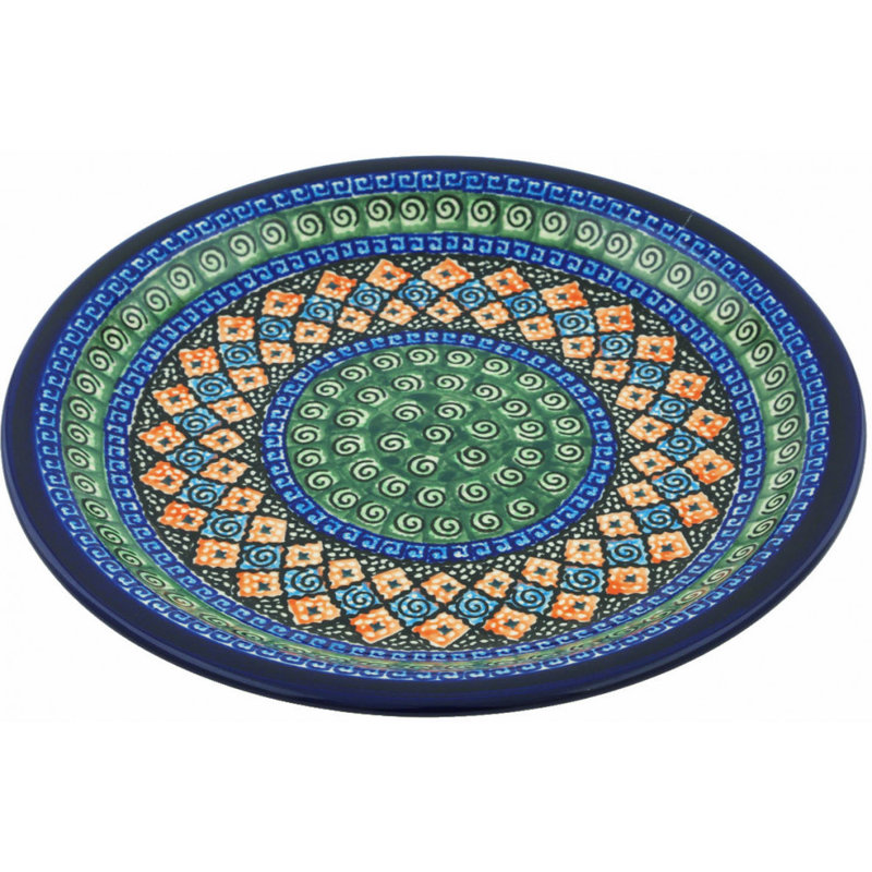 Harlequin Polish Pottery 11" Plate