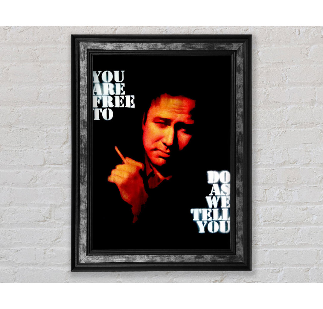 Motivationszitat Bill Hicks Du bist frei - Drucken