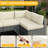 Wicker 6 - Person Modular Patio Conversation Set with Cushions-1658200846