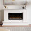 Modern Ember Patton 64" Mantel Package with 42" Electric Fireplace - Works w/ Alexa and Google Asst-846894473