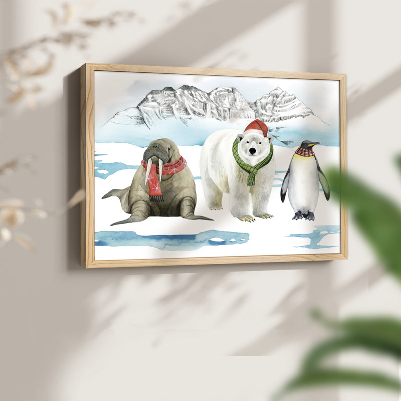 Collection Arctique de l'Animal - Reproduction encadrée - Restickable, Naturel, 22" H x 28" W