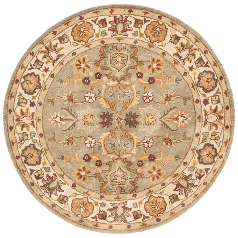 Cranmore Hand Tufted Wool Oriental Rug, Round 6'