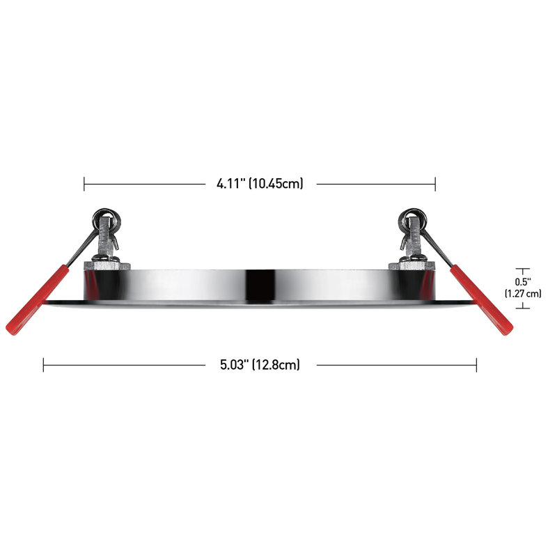 Slimline 4" Recessed Lighting Kit, Brushed Nickel