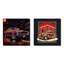 Red and Black Revving The Canvas - Cars American Muscle Square, ensemble de 2 collages-407400817-407400845