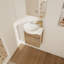 Meuble-lavabo à fermeture en douceur avec lavabo, 16 pouces pour petite salle de bain