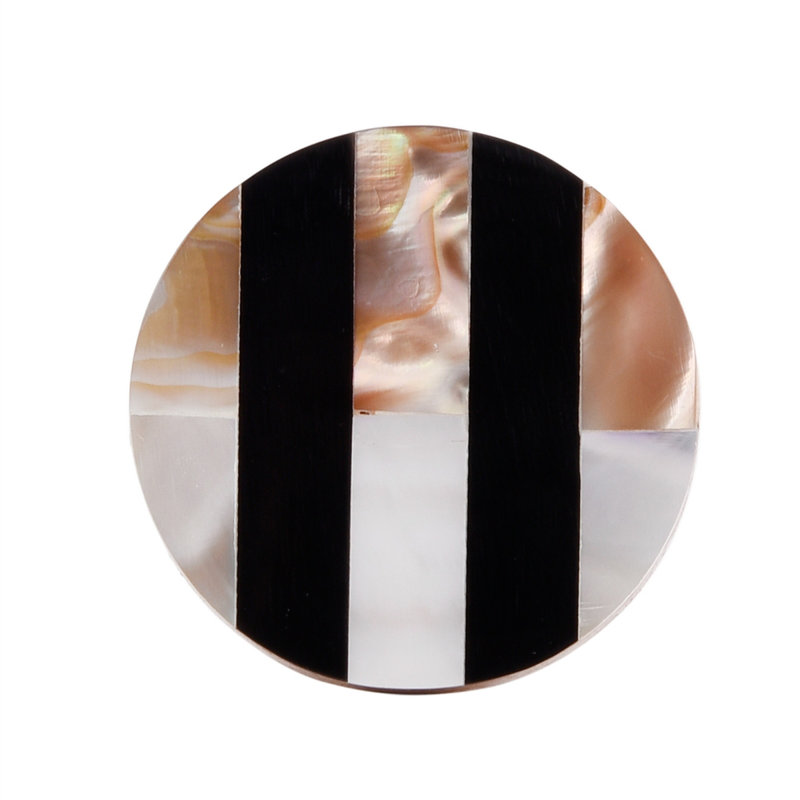 1 1/2" Diameter Circle Knob Multipack, Black