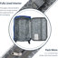Ensemble de 3 valises souples extensibles avec serrure de sécurité et trous intérieurs pratiques pour l'organisation