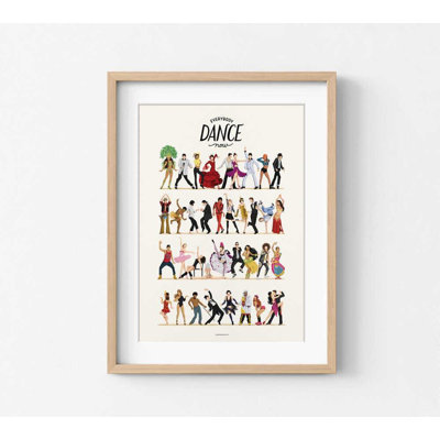 «Everybody Dance Now», reproduction d'art Pop culture colorée