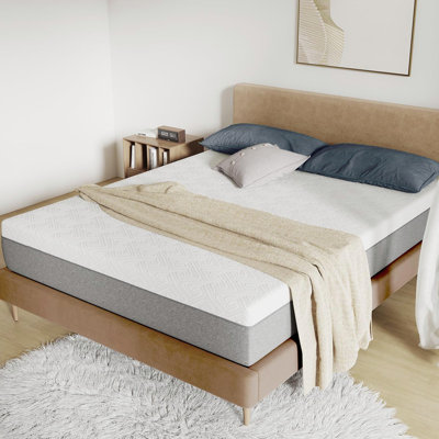 Mattress, Grey Gel Memory Foam  For Cool Night & Pressure Relief, Medium Plush Feel With Motion Isolating