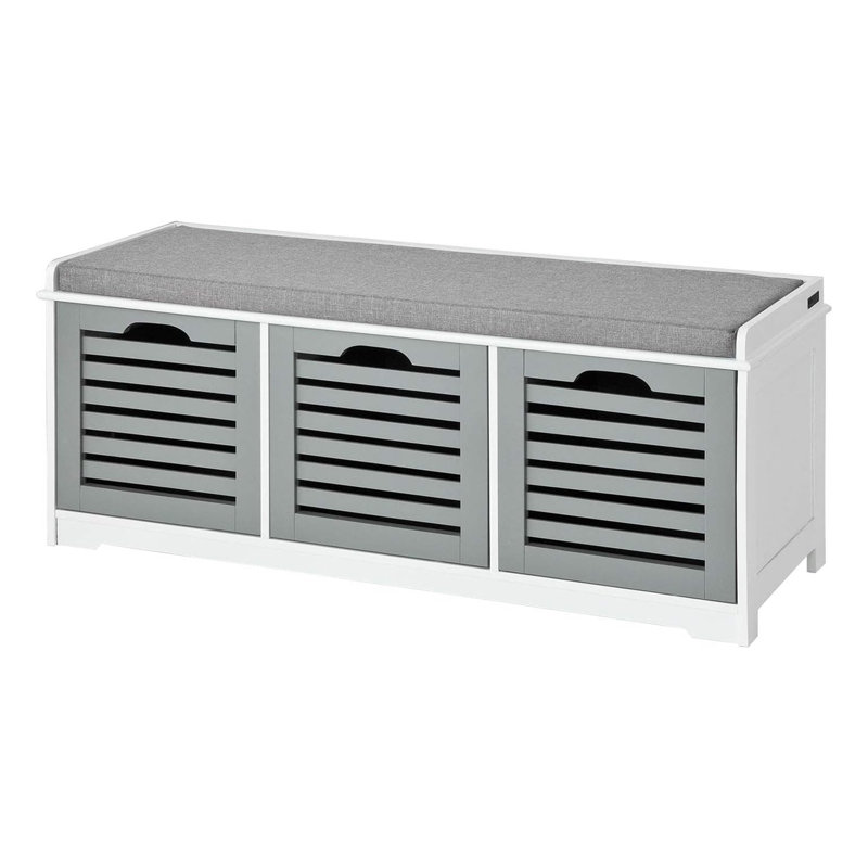 Polyester Upholstered Storage Bench