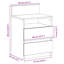 Bedside Cabinets 2 Pcs With 2 Drawers 40X33x60 Cm-1684648764