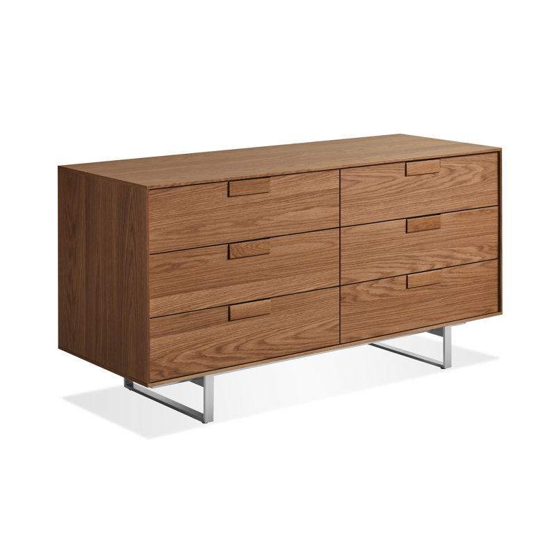 Series 11 6 - Drawer Dresser, Stainless Steel/Walnut