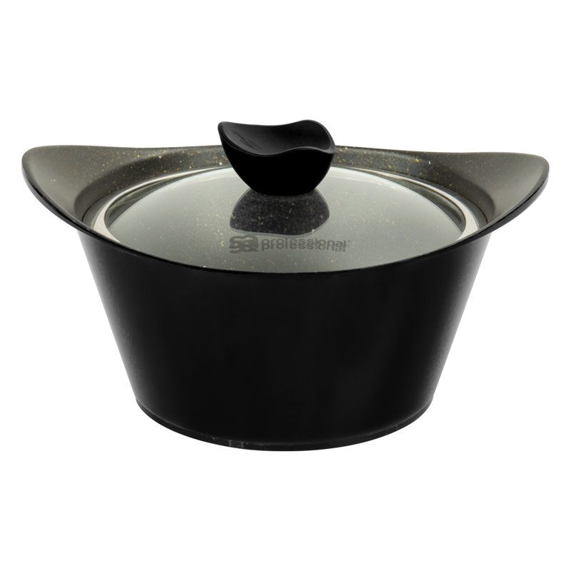 Caia 6 - Piece Non-Stick Cookware Set, Black