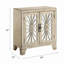 Console antique avec portes en miroir
