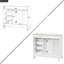 36" Bathroom Vanity With Ceramic Sink Bathroom Storagewith 4 Drawers-2053320666