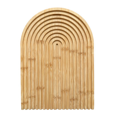 Planche à découper en bois rainurée fabriquée à la main - Boho Farmhouse Kitchen