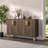 Modern Walnut Console Table, 47.2 x 29.0 x 11.6 inches | 100% Melamine Coated Particle Board, Thickness: 0.7 inches | Stylish Brown Finish, Geometric Design | Perfect for Entryway, Living Room & Hallway Decor-1157126525