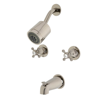 Kingston Brass Metropolitan Double-Handle Tub and Shower Faucet