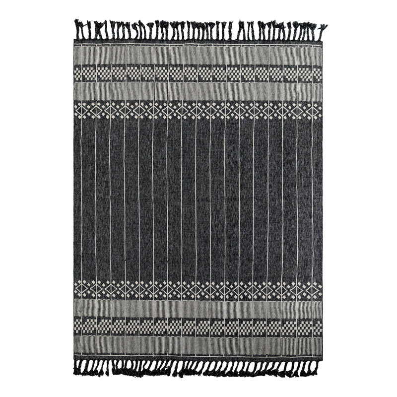 Cosmina Striped Indoor / Outdoor Rug, Rectangle 9' x 12'