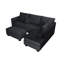 Ensemble de canapé modulaire 3 pièces de style moderne avec port USB, repose-pieds, accoudoir à droite, canapé, accoudoir à gauche, salon principal-1736270690