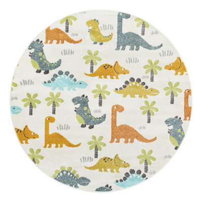 Unique Loom Dinotopia Whimsy Kids Rug