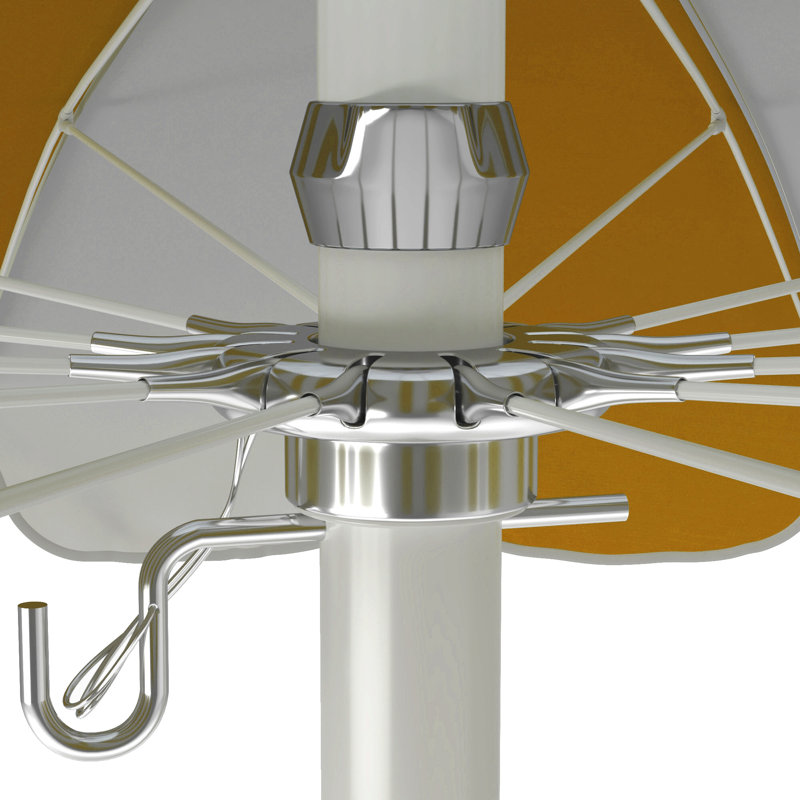Parasol 8,5 pi Sunbrella®, Toile Sunbrella® jaune tournesol