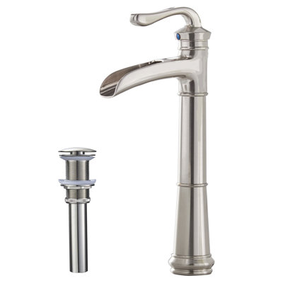 Single-Hole Single-handle Bathroom Faucet with Drain Assembly