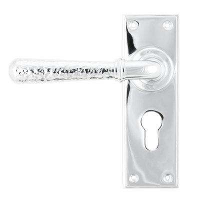 Hammered Newbury Lock Door Handle