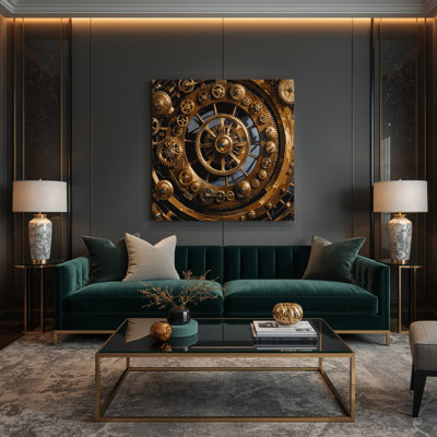 Art mural sur toile brun