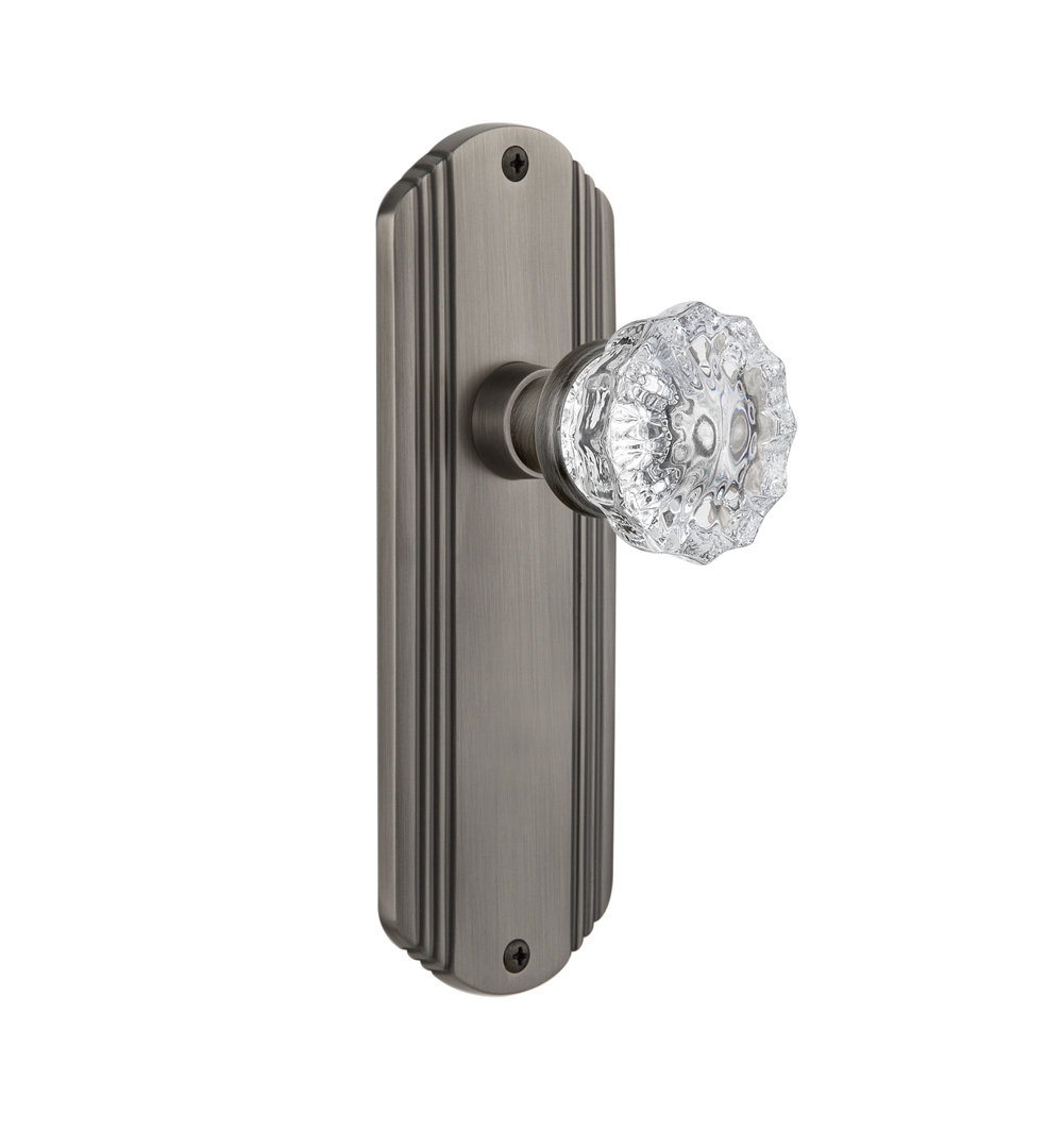 Deco Plate with Crystal Door Knob Nostalgic Warehouse 